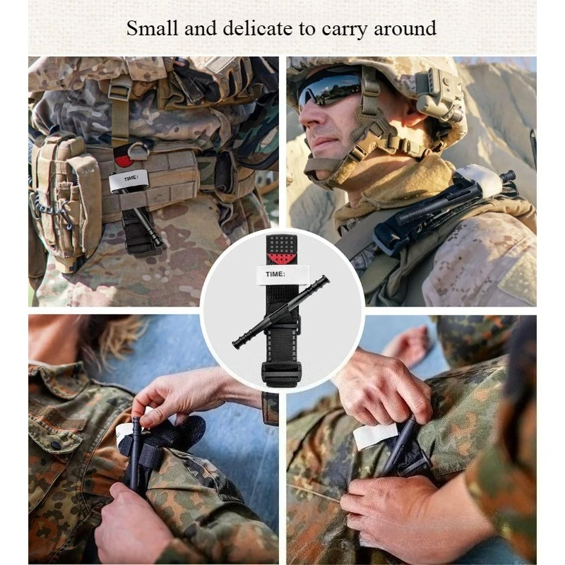 Metal Aluminum Rod Tourniquet Tactical Survival Hemostatic Upgrade Thickened Aluminum Rod Reusable Reinforced Tourniquet