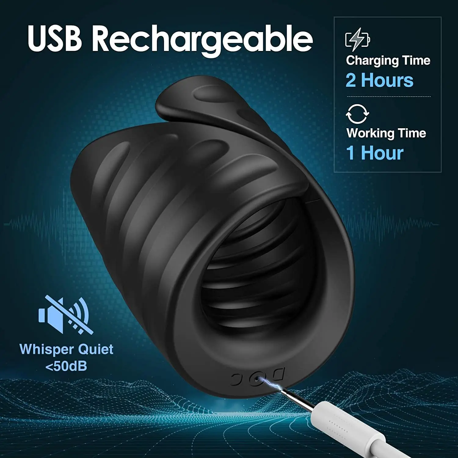 Vibratore HESEKS per allenamento con controllo APP, masturbatore maschile, giocattoli sessuali, anello per l'allenamento del glande per uomini_voghion.com