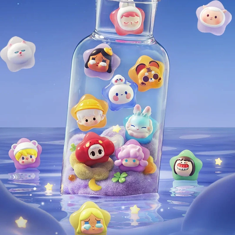 

Pop Bean Lucky Star Series Original Cute Anime Figure Doll Kawaii Desktop Ornaments Collect Model Mystery Box Girls Gift