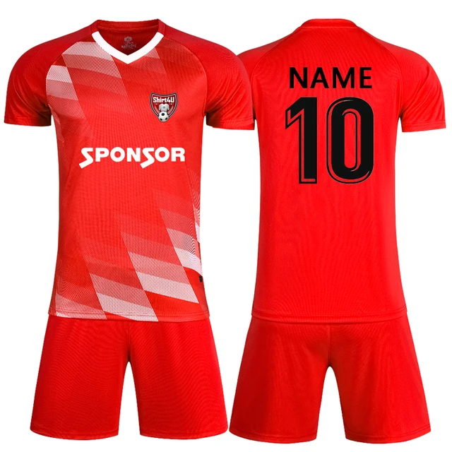 Custom Soccer Jersey Set Men Football Uniform,Soccer Jerseys Futbol Child  Football Set Suit 2022 2023 New Men Tracksuit 3XS-3XL