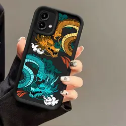 Dragon Pattern Clouds Phone Case Cover - Moto G15 (TYBLA 01)
