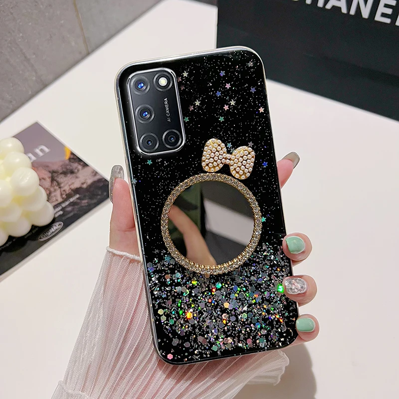 Quicksand Mirror Bling Telefonfodral För Huawei P50 P30 P20 P10 P9 Lite 4G 5G P40 Pro P Smart Plus Z 2019 2020 Skal_voghion.com
