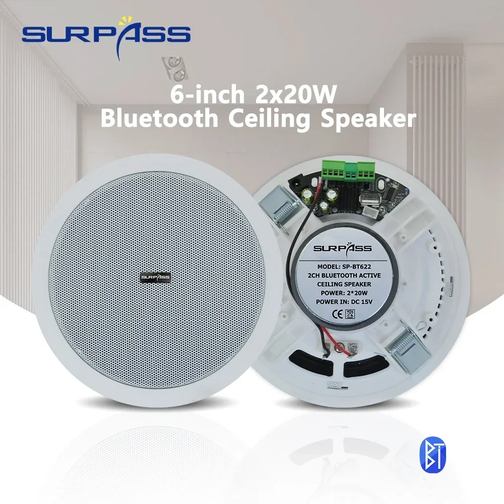 2X20W bluetooth speaker audience built-in digital class Damplifier full-range audio speakers sound system for office hotel tribit bluetooth speaker