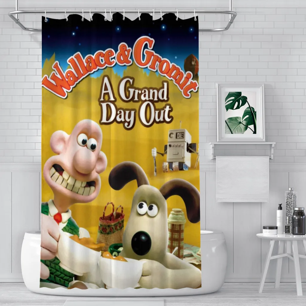 

Kawaii Cute Gromit Shower Curtain for Bathroom Aesthetic Room Decoration