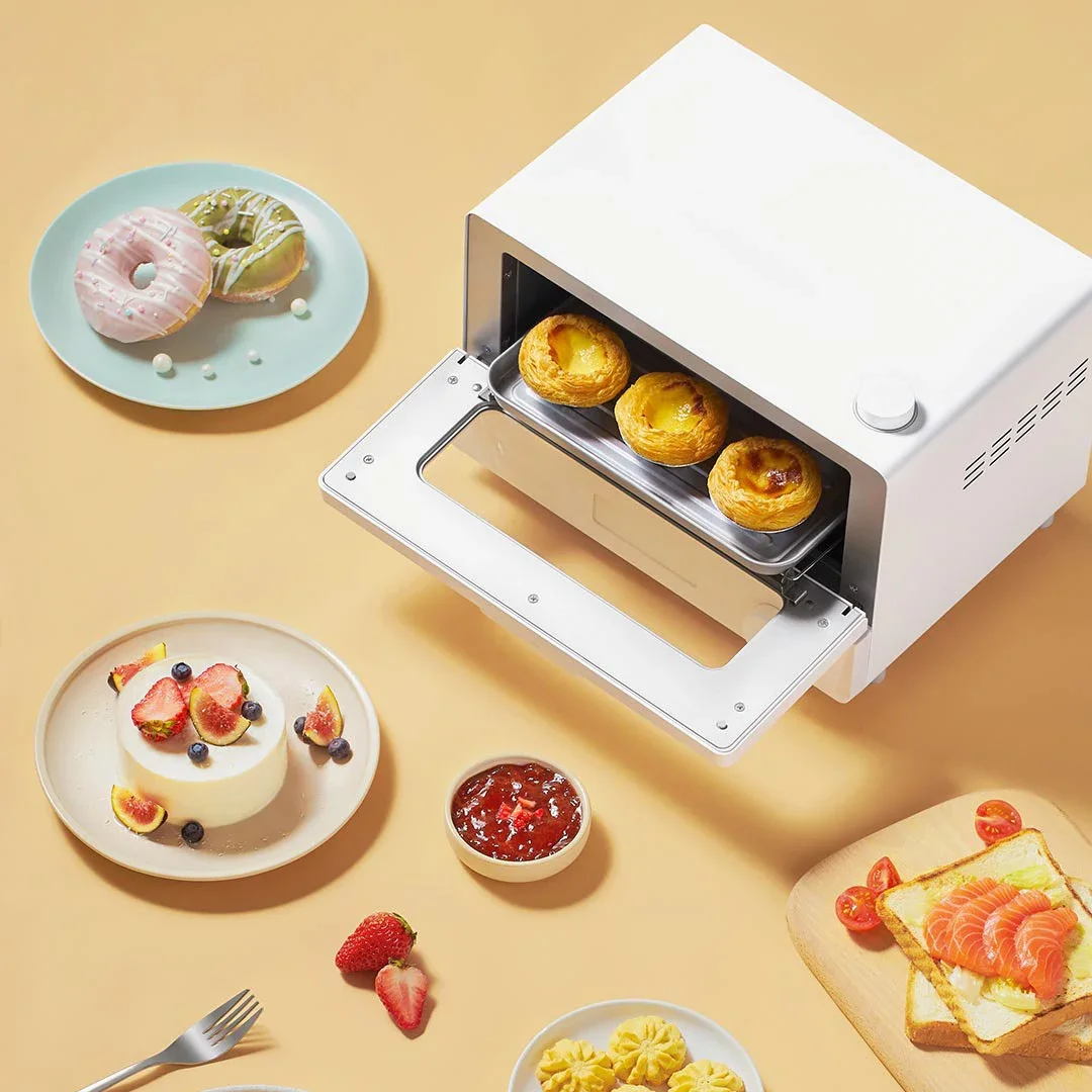 Electric Oven XIAOMI MIJIA Intelligent Steam Small Oven 12L Tabletop Household 1300W High Power Precision Temperature Control Steam Pizza Oven