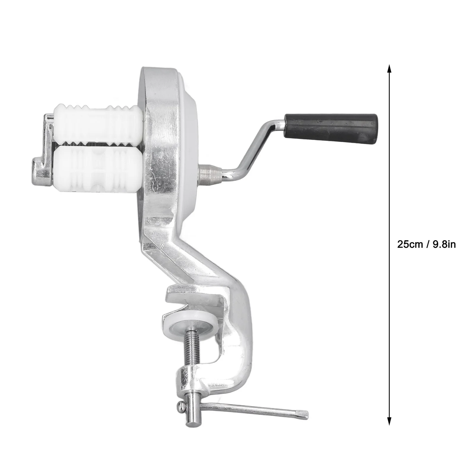 Manual Macaroni Maker Stainless Steel Silver Portable Hand Cranking Noodles Pressing Machine for Kitchen Restaurant Noodle Maker noodle press