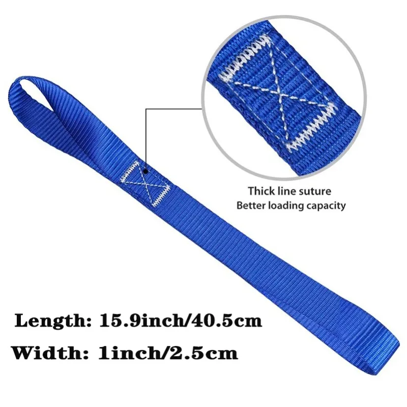 Tie Down Straps 6pcs 15.9inch/40.5cm For Securing Cargo ATV UTV Motorcycles Scooters Dirt Bikes Lawn Garden Equipment