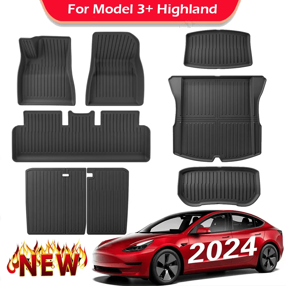 2024 Model 3 Tapis de sol toutes saisons Highland - TESLAUNCH, protection siege