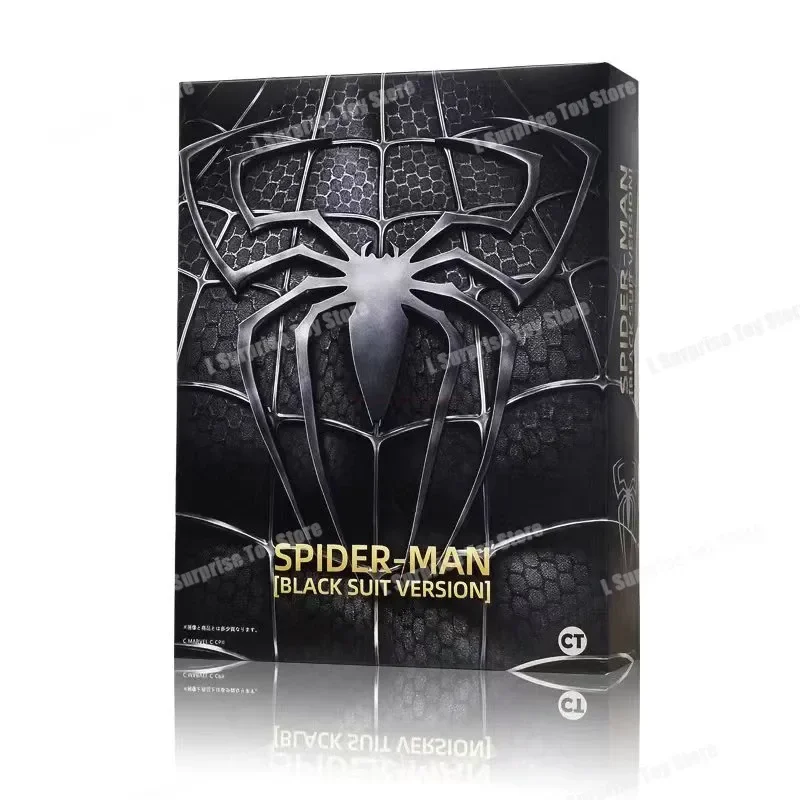 thumbnail image 1 of [En existencia] Ct Spider-Man versión de traje negro SHFiguarts Spiderman Venom Shf figuras de acción estatua figurita modelo regalos niños juguete, 1 of 5