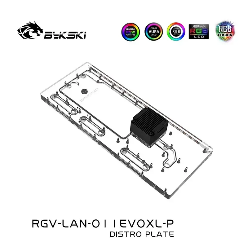 Bykski Acrilico Distro Piastra/Scheda Per Lian Li O11D Evo Xl Custodia Per Pc/Sistema Di Raffreddamento Dell'Acqua/Pompa Combinata Ddc/Rgv-Lan-O11Evox
