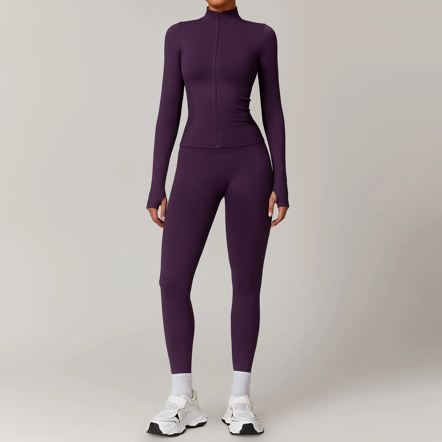 Yoga Set Seamless for Women Gym Fitness Long Sleeved Jacket Tracksuits Sports Bra Gym Leggings