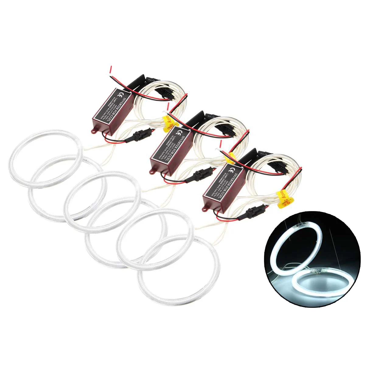 

6Pcs Car Front Headlight Ultra Bright Angel Eyes CCFL Halo Ring for Alfa Romeo 159 2005 2006 2007 2008 2009 2010 2011