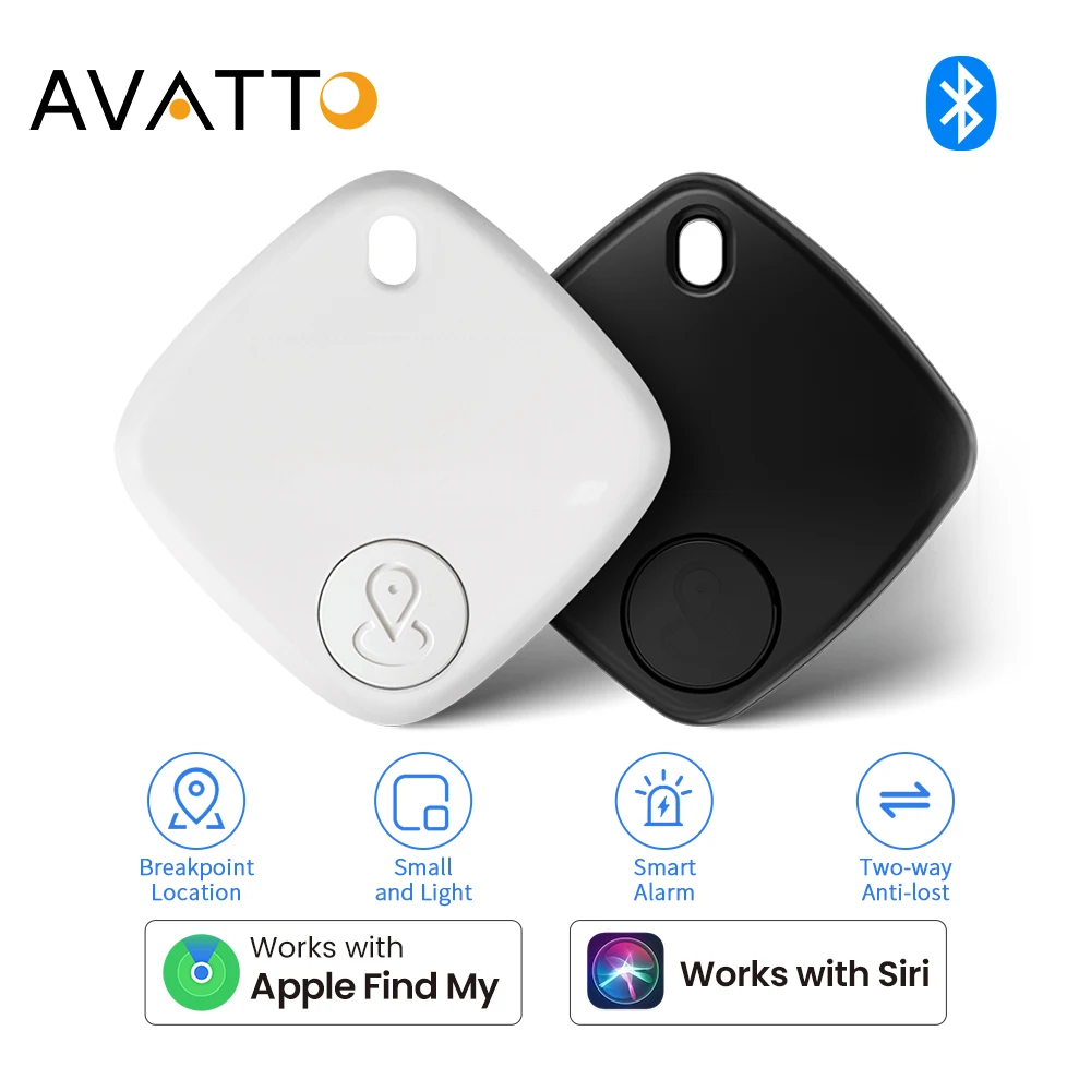 Bluetooth Tracker AVATTO Mini Tracking Device Air Tag Key Child Finder Pet Location Smart Bluetooth Car Pet Vehicle Important Items Lost Tracker