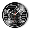 Personalized Karateka Vinyl Record Wall Clock For Boys Room Fighting Sports Japanese Martial Arts Home Decor Custom Karate Clock 1