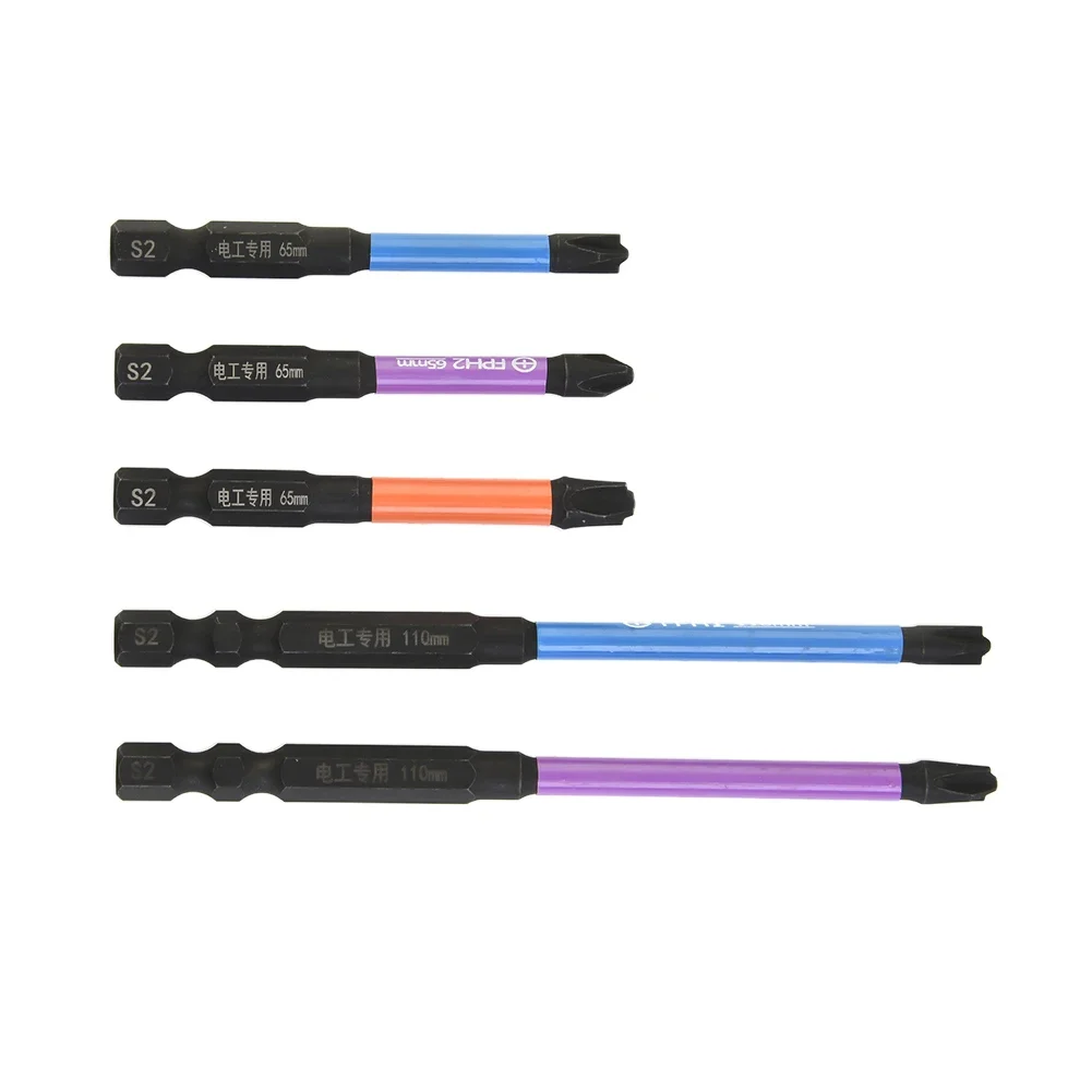 Magnetic Screwdriver Bit FPH1 FPH2 FPH3 Cross Driver Bit 65/110/150mm Anti Non-slip WaterProof Tools 1Pc for Electrician Socket magnetic screwdriver bits magnetic screwdriver bit set screwdriver bit