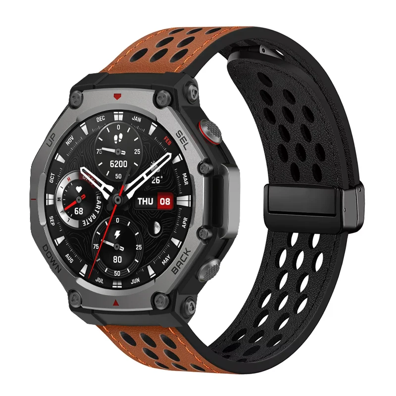 Magnetic Leather Smartwatch Sport Bracelet Loop - Premium Replacement Strap