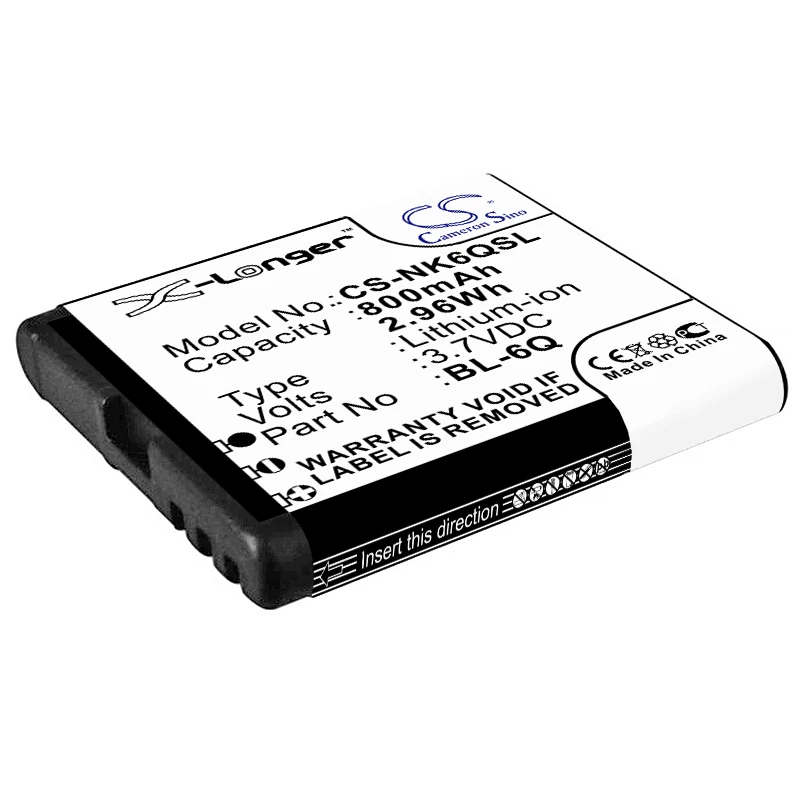 Batteria 800Mah Bl-6Q Per Nokia 6700 Classic 6700 Classic Illuvial