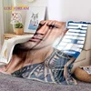 3D The Rock Dwayne Johnson Actor Soft Flannel Blanket,Throw Blanket Comfortable Blanket for Picnic Beds Sofa Home Bedroom Gift 3
