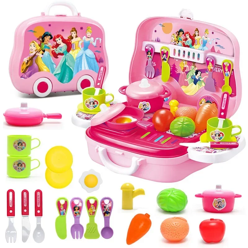 [Disney] Kids Cosmetics Frozen princess Kids Makeup Playset lipstick kitchen toy set play house set kids toys for girls gift 3