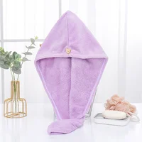 1PC Hair Drying Hat Quick-dry Microfiber Hair Towel Cap Hat Women Bath Hat Solid Towel Cap Super Absorption Turban Hair Dry Cap 5