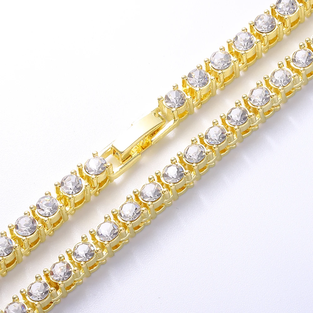 Hip Hop 1Row Tennis Chain Bracelet Selling Bling CZ Iced Out