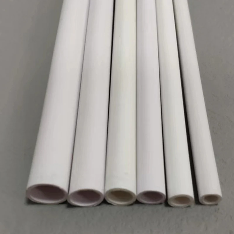 Tubulação plástica branca do PVC para o tanque de peixes, tubo do aquário, irrigação do jardim, encaixes molhando, comprimento de 500mm, OD 6 ~ 20mm, 2 PCes