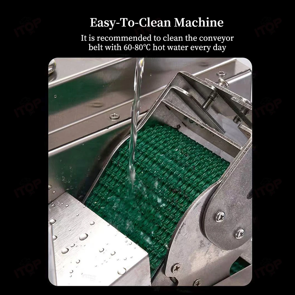 ITOP Commercial Vegetable Slicer,Automatic Shallot Cutter,Electric Slicer for Spring Onion 1.5-35mm thickness adjustable 5