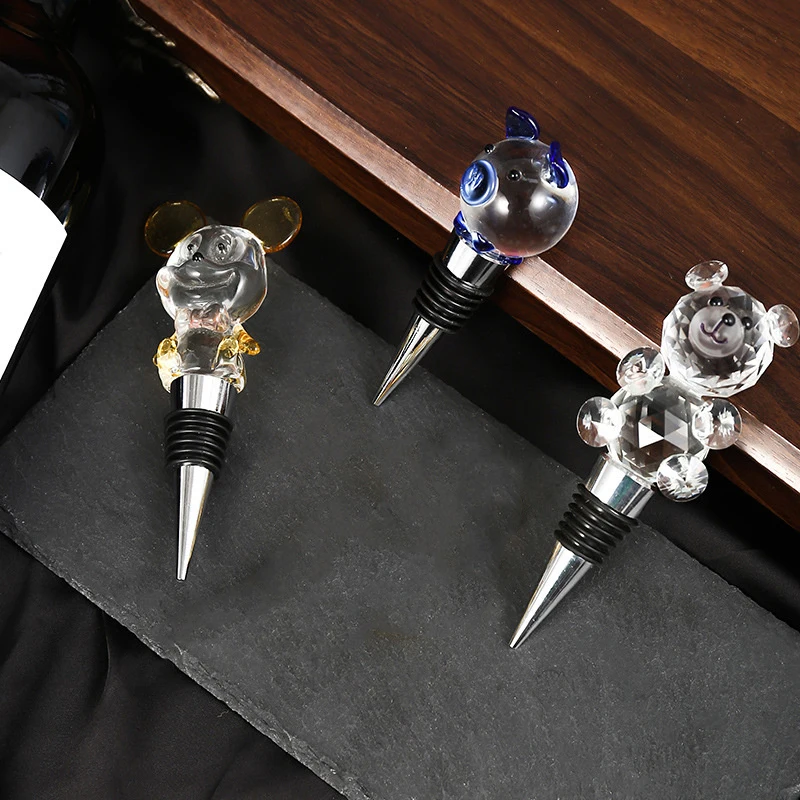 Wine Bottle Stopper No String Taste Safety Material Glass 92g Kitchen Utensils Sealing Stopper Easy To Open Leak-proof Plug