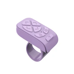 Bluetooth Remote Control and Selfie Stick with Scrolling and Camera Functionality (PURPLE)