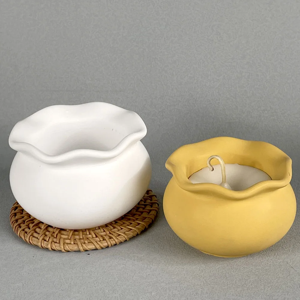 DIY Succulents Flowerpot Fish Tank Craft Storage Box Making Plaster Resin Candle Jar Casting Molds Home Decoration silicone mold