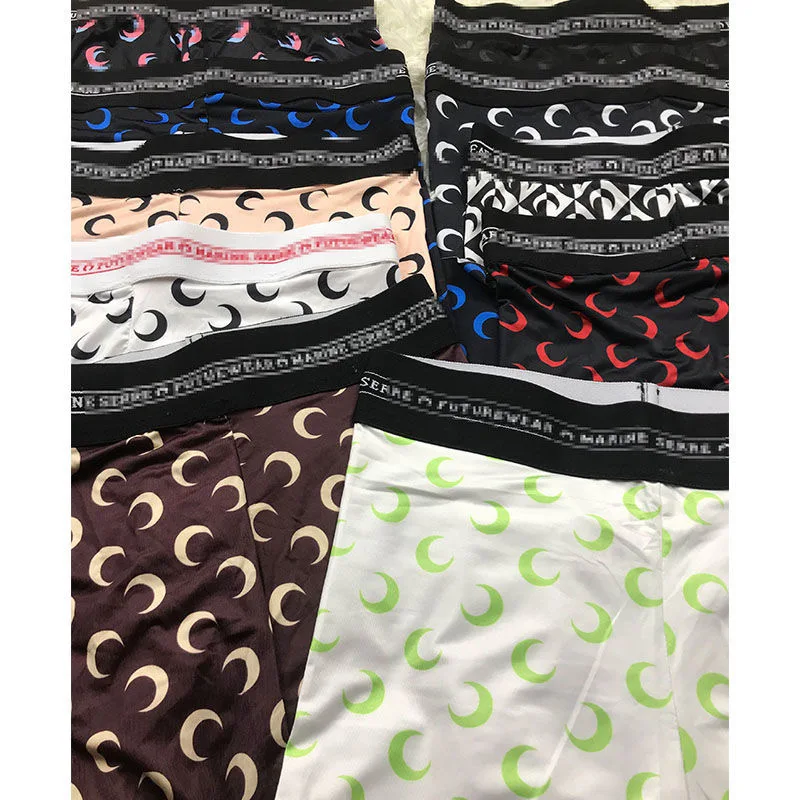 Spring Summer Y2k Retro Design Sense Women's Clothing Moon Printed Women's Pants Slimming Elastic Jumpsuit Leggings