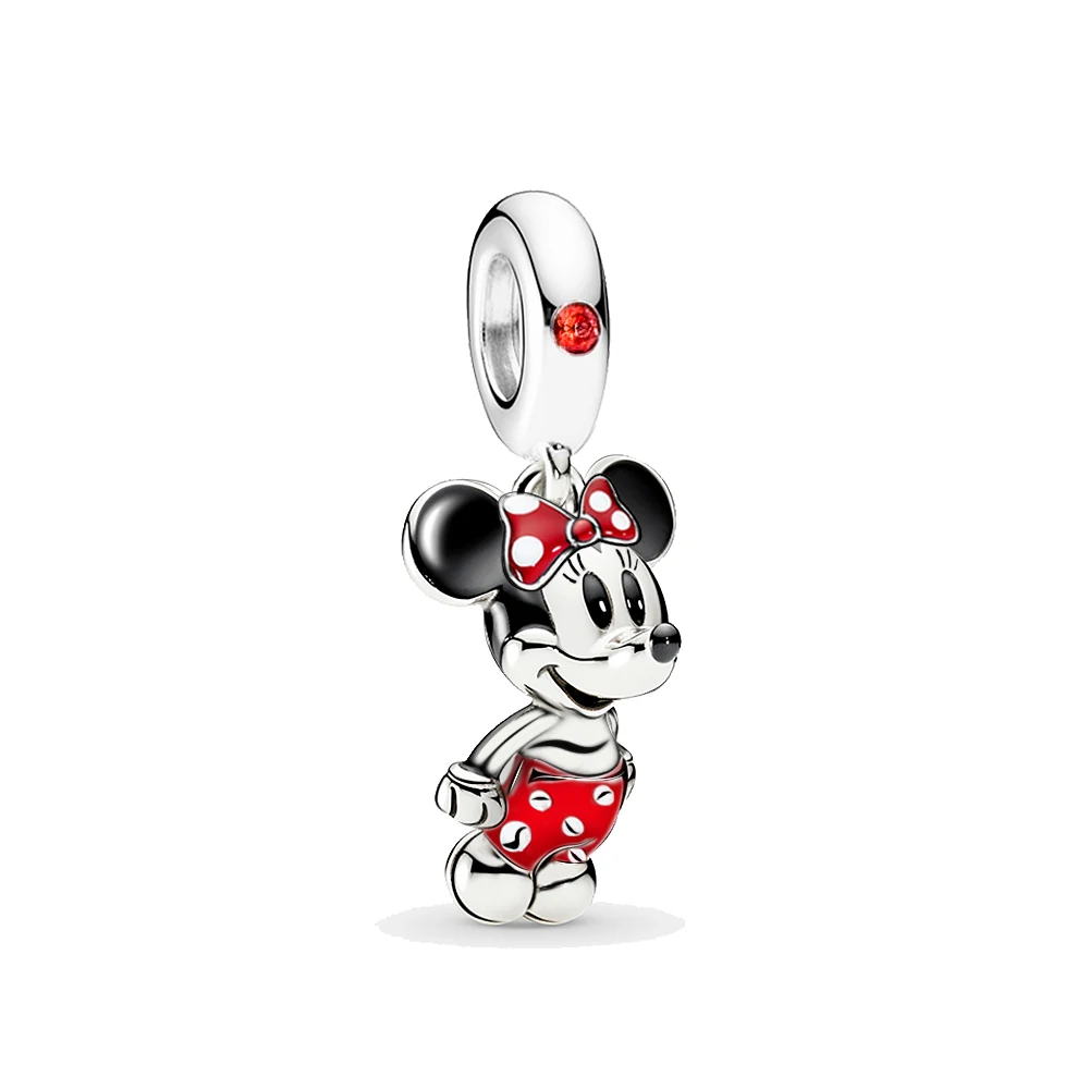 2024 new disney Mickey Minnie Charms  silver 925 trinkets Beads Suitable for original 925 charm bracelet Jewelry gift 3
