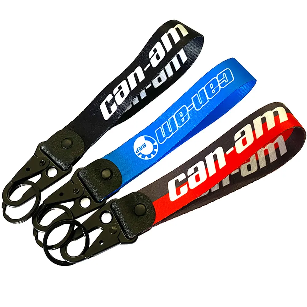 Keychain Mobile Phone Hanging Strap Lanyards Wrist/Palm Lanyard Cell Holders Hook For BRP CAN-AM keychain climbing hook metal keychain mini wrench keychain motorcycle keychain