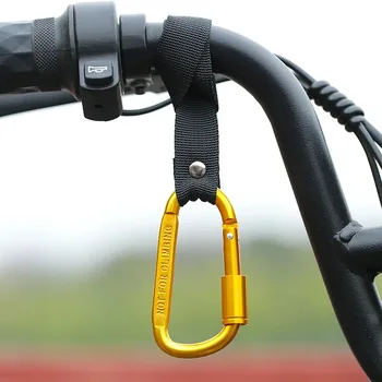 Clip per gancio per manubrio con montaggio anteriore in lega di alluminio per bicicletta da moto per appendere casco con borsa sicura
