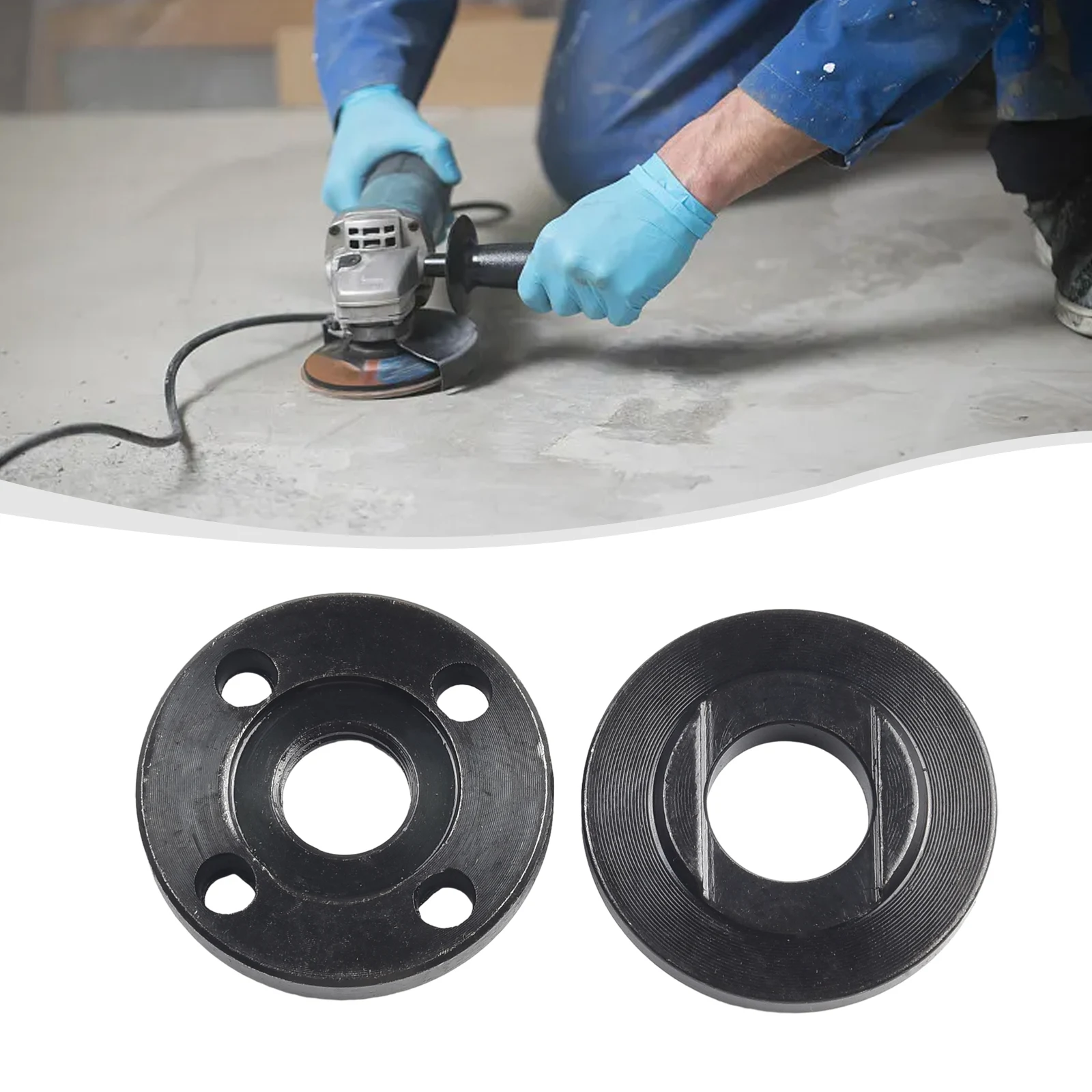 

M14 Thread Replacement Angle Grinder Inner Outer Flange Nut Set Tools 150 Pressure Plate Style Fixture Angle Grinder Accessories