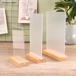 A4 Table Top Acrylic Sign Holder Display Stand Double Sided Bottom Load Portrait Style Menu Paper Ad Photo Picture Frame