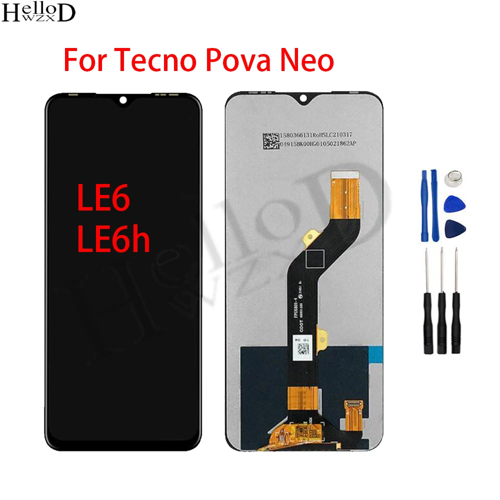 

LCD Screen For Tecno Pova Neo LE6 LE6h LCD Display Touch Screen Digitizer Assembly Replacement Parts