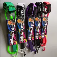 8 ft 7mm TPU foot leash surfboard foot rope colorful Bouck surf leash 1