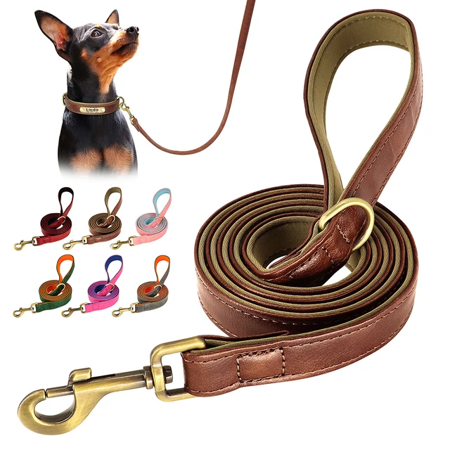 5ft Leather Dog Leash Durable Pet Walking Training Lead Leash Rope for Small Medium Large Dogs Pitbull Pug erman Shepherd 5ft Leather Dog Leash Durable Pet Walking Training Lead Leash Rope for Small Medium Large Dogs Pitbull Pug erman Shepherd