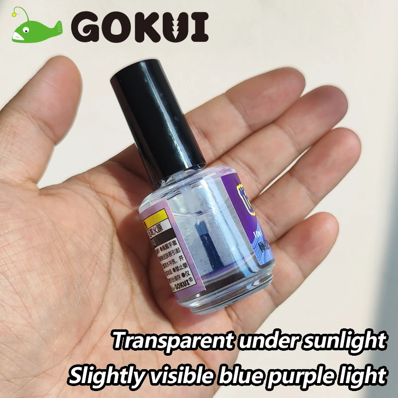 GOKUI UV Coating for Lure Bait Fishing Jig DIY Fluorescent Paint Magical Fish Luring Paint Biomimetic UV Coatings Fishing Tackle fishing tools fishing tool fishing accessories fishing tackle
