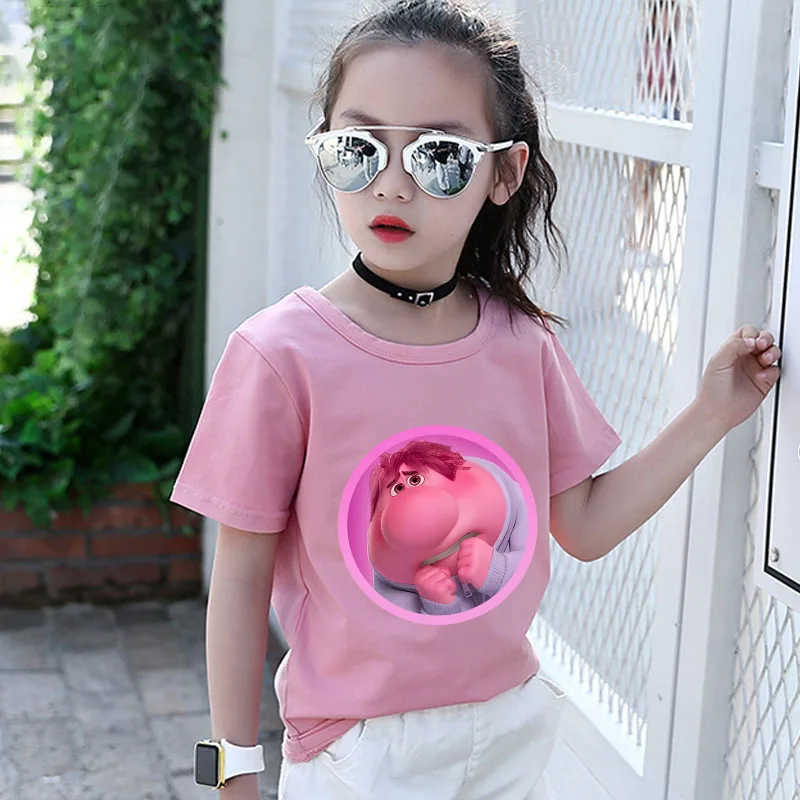 Inside Out 2 T-shirts for Children Joy Sadness Anxiety Anger Outdoor Clothes Fashion Boy Girl Disney Cartoon Top Shirts Gifts 4