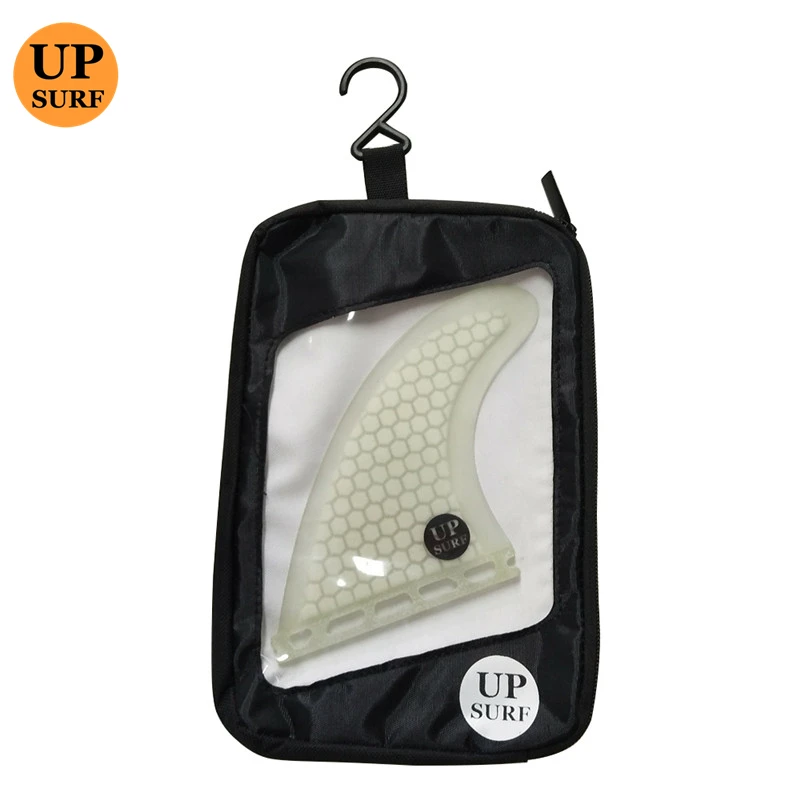 UPSURF Single Tabs Fin White Color Size M Honeycomb Surfboard Fins 3 Pieces Per Set  High Quality SUP Accessories