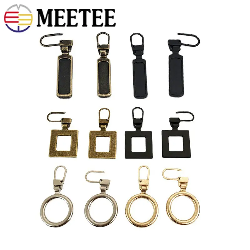 

5/10Pc Detachable Zipper Puller Tab 3# 5# 8# Metal Zip Slider Head DIY Bag Clothes Instant Replacement Repair Sewing Accessories