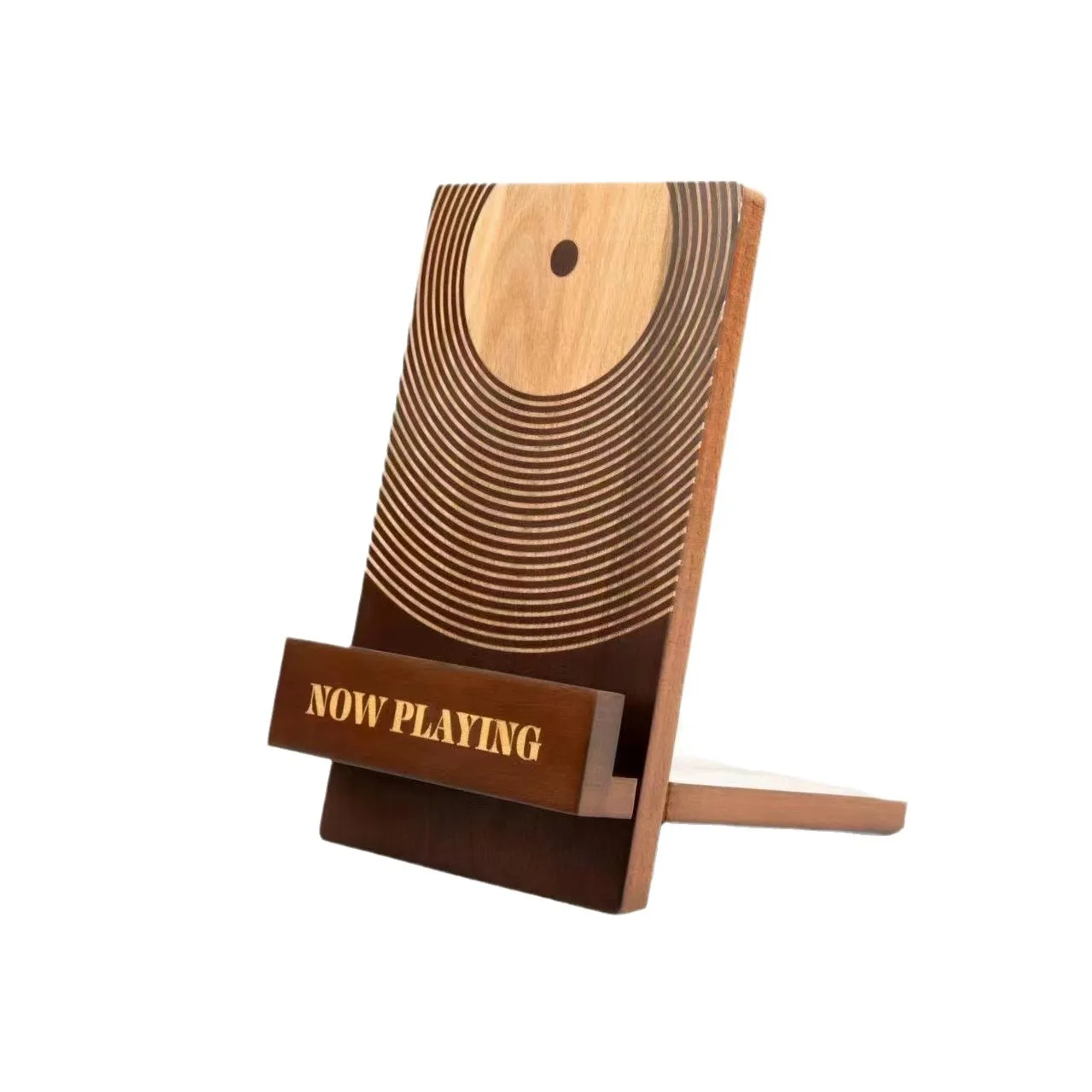 Vinyl Record Storage Rack Household  Solid Wood Record Display Holder 5