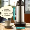 Coffee Dispenser with Pump & Tray - 101oz/3L Coffee Carafe with Pump - 12 Hours Hot Coffee Dispenser for Parties -Coffee 4