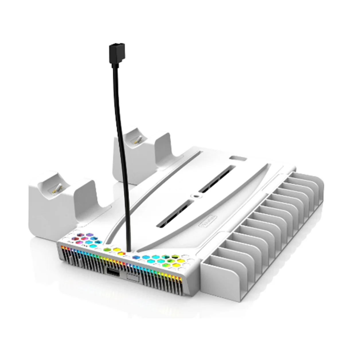 S3000 Rgb Supporto Verticale Stazione Di Raffreddamento Controller Caricabatterie Per Playstation 5 Slim/Playstation 5 Digital/Disc