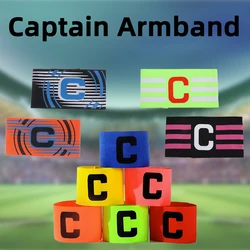 1 Pcs Football Match Captain C Word Mark Armband Paste Team Leader C Word Nylon Flexible For Soccer Sports Accessories Unisex