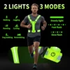 Adjustable Reflective Gear Security Vests USB Rechargeable Safety High Visibility Night Outdoor For Running Cycling Sports 4