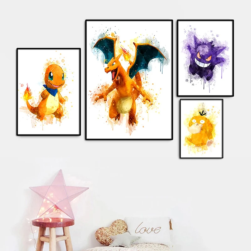 Pokémon: Pôster/Mural com imagens de todos os pokémons