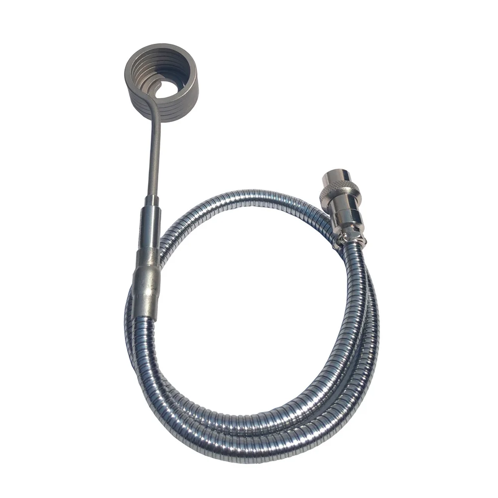 20/25mm axial heater coil with metal gooseneck fexible serpentine tubes and GX16 5 Pin DEN plug fit for dual switch PID controll heating resistance coil